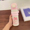 GULOO兒童水杯庫(kù)洛米保溫杯小學(xué)生上學(xué)專用女生高顏值吸管杯子可愛(ài)水壺 庫(kù)洛米 500ml 曬單實(shí)拍圖