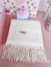 蒂爾堡羊毛羊絨圍巾女生冬季帽子手套三件套生日禮物送女友閨蜜實(shí)用禮盒 暖心禮盒米白D款-3件套 曬單實(shí)拍圖