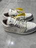 Jordan女子休閑鞋喬丹AJ1 JORDAN 1 耐磨低幫運動鞋IH7323-100白/灰39 曬單實拍圖