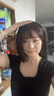 瑞貝卡（Rebecca）假發(fā)女真人發(fā)絲發(fā)際線假發(fā)片前額遮白發(fā)輕薄隱形頭頂劉海補(bǔ)發(fā)片 發(fā)際線空氣劉海 深棕色 25cm 曬單實(shí)拍圖