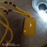 親恒薈保價(jià)胖東來品質(zhì)官方蜜蠟吊墜女水滴形雞油黃平安無事牌毛衣鏈琥珀 平安無事牌吊墜(珠鏈)+證書 曬單實(shí)拍圖