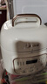 美的（Midea）米白色電壓力鍋1-2-3人雙膽家用高壓電飯鍋0涂層鋼膽母嬰放心用智能預約高壓快煮開(kāi)蓋火鍋飯煲 【奶油白】0涂層 健康煮 1.8L 曬單實(shí)拍圖