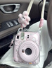 富士instax mini12一次成像拍立得相機（mini11拍立得相機升級版） 淺櫻粉 套餐1：官配+10張+保護殼+束口袋+相冊 曬單實拍圖