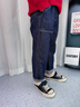 LEVI'S李維斯兒童牛仔褲秋季男童女童原牛軟牛仔休閑長(cháng)褲 星空藍 曬單實(shí)拍圖
