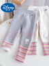 迪士尼（Disney）洋氣秋冬保暖條紋一體寶寶底褲冬裝女童長(cháng)褲加絨加厚褲子兒童外穿 杏色+灰色【優(yōu)惠二件】 100 (升級款) 曬單實(shí)拍圖