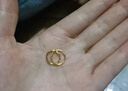 行金銀中黃金耳圈 999足金光圈養(yǎng)耳耳圈計價 精美禮物送老婆 女友紀念日禮 光圈耳圈 克重約1g 多退少補 曬單實拍圖