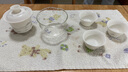 京東京造 旅行茶具套裝 墨山羊脂玉快客杯戶外便攜茶具整套 一壺三杯 曬單實(shí)拍圖