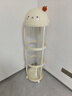 友耐大直徑移門款娃娃收納桶家用玩偶整理神器毛絨玩具防塵筒透明 移門款-38cm直徑【南瓜兔140cm高】 曬單實拍圖