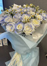 百花館鮮花速遞花禮碎冰藍玫瑰花真花束生日禮物送女朋友同城配送小時(shí)達 夢(mèng)幻之戀—33朵|SS72 曬單實(shí)拍圖