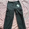 KOLON SPORT/可隆工裝褲 男女同款防風透濕微哈倫戶外運動露營休閑褲 LULP5MT554-BK 黑色 XL 180/86A 曬單實拍圖