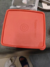 特百惠（Tupperware）保鮮盒方形便攜套裝 400ML飯盒冷藏彩色水果儲藏盒干貨密封盒 400ml便攜多用盒2件套（粉+紅） 曬單實(shí)拍圖
