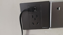 國際電工86型六6類(lèi)電腦網(wǎng)線(xiàn)寬帶帶五孔電源面板千兆網(wǎng)口網(wǎng)絡(luò )加5孔帶插座 灰色-五孔+六類(lèi)單電腦 曬單實(shí)拍圖