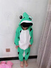 G.DUCKKIDS童裝兒童連體睡衣女童春秋季純棉家居服女寶寶青蛙爬服防著(zhù)涼睡袋 綠色 90碼建議80-90cm1歲半-2歲 曬單實(shí)拍圖