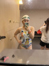 WATERTIME泳鏡高清防霧防水男女士近視鍍膜大框專(zhuān)業(yè)游泳眼鏡泳帽套裝備 拓撲極光/輕鍍膜REVO 平光 曬單實(shí)拍圖