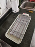 OUSLIFE電烤爐PLUS版 烤肉鍋電烤盤 家用電燒烤爐烤串機 1500W大功率無濃煙戶外電烤架烤串烤肉 DS-003 電烤爐「加粗不銹鋼烤網(wǎng)+油盤」 1層 曬單實拍圖