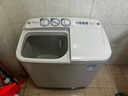 美的（Midea）半自動(dòng)雙桶洗衣機(jī) 8公斤洗+5.5脫水雙缸波輪 老人簡(jiǎn)易操作 品質(zhì)電機(jī)小巧不占地 租房宿舍必備 二級(jí) MP8DS136 曬單實(shí)拍圖