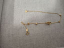 賽菲爾18K黃金手鏈女心心相印手串送女友新年禮物約18cm 曬單實(shí)拍圖