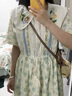 紫蒙連衣裙夏季2025新款法式長裙學(xué)生少女小個(gè)子高中初中女生夏天裙子 圖片色 均碼 (可備注碼數(shù)) 曬單實(shí)拍圖