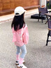 G.DUCK KIDS小黃鴨童裝女童套裝春秋季新款兒童衣服女休閑吊帶三件套俏皮簡(jiǎn)約 粉色 120 建議5~6歲（110-120cm） 曬單實(shí)拍圖