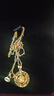 老廟七夕情人節(jié)禮物黃金項(xiàng)鏈足金吊墜莫比烏斯環(huán)女鎖骨套鏈送女友老婆 吊墜約2.6g+鏈子+禮盒 曬單實(shí)拍圖