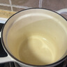 LIDEER COOKWARE立德爾鑄鐵琺瑯鍋小號(hào)燜煮鍋飯釜一人食燉盅燕窩煮粥鍋?zhàn)萄a(bǔ)湯鍋 摩洛哥多功能飯釜松露白 16cm 曬單實(shí)拍圖