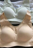 莫代爾2件無(wú)痕運動(dòng)內衣女無(wú)鋼圈文胸美背聚攏粉底液胸罩收副乳透氣抹胸L 曬單實(shí)拍圖