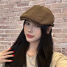啄木鳥前進(jìn)帽子貝雷帽美式2025新款復(fù)古女棉麻時(shí)尚春夏畫家報(bào)童鴨舌帽男 主圖款咖色 M 54-58cm一般都能戴 曬單實(shí)拍圖