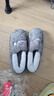 潔麗雅男士包跟棉拖鞋男秋冬季室內居家保暖家居加厚全包毛毛棉鞋女冬天 灰色【收藏加購優(yōu)先發(fā)貨】 44-45 (適合43-44碼) 曬單實(shí)拍圖
