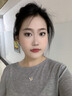 阿黛麗天然黃水晶貝母寶石吊墜女款蝴蝶鑲嵌S925項鏈頸飾七夕情人節(jié)禮物 曬單實拍圖