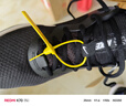 耐克NIKE跑步鞋男緩震透氣REVOLUTION 6運動(dòng)鞋DC3728-003黑白42.5 曬單實(shí)拍圖