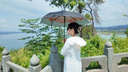 蕉下（beneunder）防紫外線遮陽傘三折雙層黑膠晴雨傘防曬傘BM664花椿 曬單實拍圖