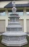大型石雕佛塔寺廟石雕文昌塔漢白玉寶塔藏式石塔石刻舍利塔文峰塔 灰色 曬單實拍圖