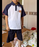 Dickies童裝男童夏季套裝小童polo衫兩件套男孩撞色衣服兒童夏裝男寶T恤 曬單實(shí)拍圖