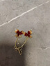 CAROMAY紅晶花瓣耳環(huán)女輕奢耳墜高級感耳飾情人節(jié)禮物送女友老婆生日首飾 紅晶花瓣耳環(huán) 曬單實拍圖