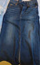 Levi's李維斯夏季女士直筒開衩顯高顯瘦優(yōu)雅美式休閑藍(lán)色牛仔半裙 藍(lán)色 M (26) 曬單實拍圖