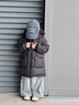 帕西爺爺兒童羽絨服中長(zhǎng)款連帽加厚95白鴨絨加厚防風(fēng)男童女童厚吐司羽絨服 炭黑 110 充絨量118g 曬單實(shí)拍圖