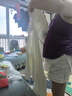 茉尋徐璐同款斗篷防曬衣冰鈦原紗女新款夏外套防曬服防紫外線透氣白色 曬單實(shí)拍圖