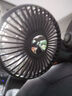 一粒 車載風(fēng)扇后排座椅充電小風(fēng)扇雙頭汽車內(nèi)用USB大風(fēng)力貨車12V24 風(fēng)扇+支架【USB插電款】三擋調(diào)節(jié) 曬單實(shí)拍圖