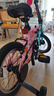 大行（DAHON） 14寸兒童折疊自行車(chē)3-15歲青少年鋁合金單車(chē)輔助輪折疊車(chē)KAA411 蘭粉色 曬單實(shí)拍圖