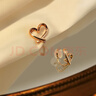 無(wú)痛硅膠耳夾女無(wú)耳洞夏簡(jiǎn)約高級小愛(ài)心氣質(zhì)耳釘耳環(huán)耳飾 偏玫金色耳夾〖夾上再捏緊〗 曬單實(shí)拍圖