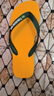 havaianas哈唯納【gigi同款】Brasil Logo巴西元素夾腳人字拖夏情侶拖鞋 1740-流行黃色 41-42 巴西碼 曬單實拍圖