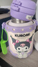 杯具熊（BEDDYBEAR）開(kāi)口笑雙飲蓋兒童保溫杯帶吸管水杯316鋼大容量保溫壺600ML酷洛米 曬單實(shí)拍圖