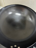 三四鋼鐵鍋章丘炒菜無(wú)涂層免開鍋燃?xì)庠顚Ｓ檬扈F家用圓底鍛打32cm 37832 曬單實(shí)拍圖
