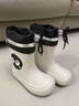 碧星夢(mèng)雨鞋女新款可愛(ài)雨靴外穿軟底防滑防水耐磨雨天專(zhuān)用中大童兒膠鞋 白色束口款 L碼（適合39-40） 曬單實(shí)拍圖