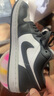 Jordan男子休閑鞋喬丹AJ1 JORDAN 1 運動(dòng)鞋553558-044灰白40.5 曬單實(shí)拍圖
