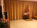 家友福 吊籃 室內(nèi)戶(hù)外休閑藤藝搖搖籃秋千掛椅 陽(yáng)臺(tái)臥室單人鳥(niǎo)巢懶人躺吊椅 原木色+紅玫瑰楓葉型坐墊 曬單實(shí)拍圖