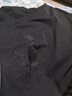 逐夢(mèng)顏（ZHUMENGYAN）國(guó)風(fēng)新款重工刺繡潮流半袖夏裝純色男士t恤2025短袖套頭衫上衣服 黑色【貴族定制純棉荷花刺繡款】 M 曬單實(shí)拍圖