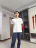 RW.SEPOLO品牌高端polo衫男半袖2025夏季翻領(lǐng)寬松刺繡男士短袖t恤男裝衣服 白色 XL 曬單實(shí)拍圖