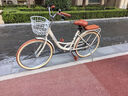 飛鴿（FLYING PIGEON）自行車成人通勤車自行車學(xué)生單車成人自行車通勤自行車女士自行車 高配奶油米|6速|(zhì)輻條輪+禮包 24寸適合150-170cm 曬單實拍圖