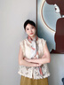 瑪麗亞·古琦（MARJA KURKI）真絲絲巾女士禮盒裝 大方巾絲巾送長(zhǎng)輩桑蠶絲圍巾絲綢禮物 粉色 曬單實(shí)拍圖